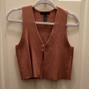 Forever 21 Women's Pink Sleeveless Crop Top